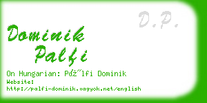 dominik palfi business card